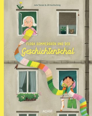 Buchcover des Kinderbuchs Flora Sommergrün und der Geschichtenschal